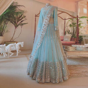Designer Net Lehenga-02 - Image 1