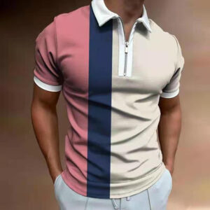 Men's Polo Shirt Short Printed - Image 1