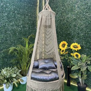 Ivory Whisper Hanging Swing - Image 1